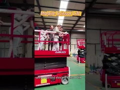 Elevador de tesoura autopropulsado 6m 8m 10m 12m 320kg 450kg Plataforma de trabalho aéreo de construção