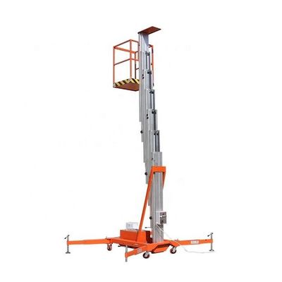 comprar Plataformas de trabalho aéreas de liga de alumínio de elevação de mastro único de 6 m a 16 m online manufacture