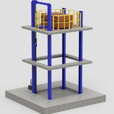 comprar Elevador industrial hidráulico vertical de quatro postes Elevador de armazenamento de quatro postes online manufacture