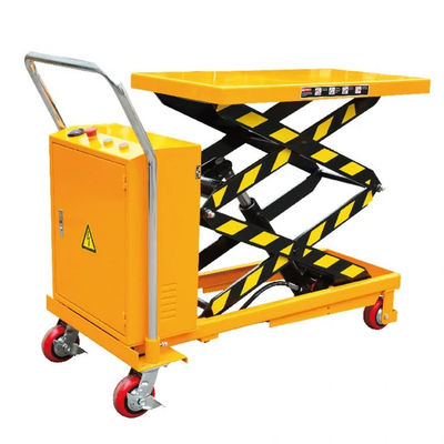 comprar Caminhão de mão de escada de empurrão Semi-elétrico hidráulico pequeno elevador de tesoura online manufacture