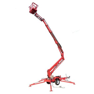 comprar 14m 200kg Remolque montado articulação Boom Lift Bateria ou remolque de gás Man Lift online manufacture