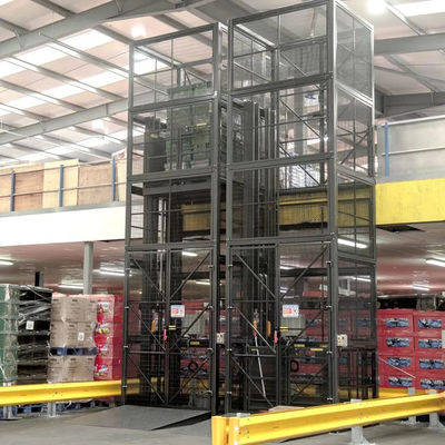 comprar Elevador hidráulico de gaiolas 3T 5m 3000kgs Elevador de carga de armazém Elevador de mercadorias de fábrica online manufacture