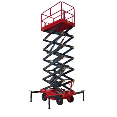 comprar 1000 kg Carga 12m Elevador de tesoura Plataforma portátil de elevação de tesoura 1T online manufacture