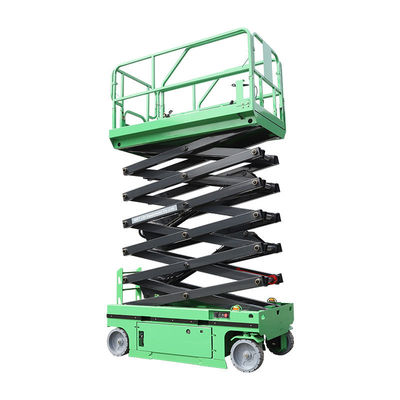 comprar Verde Azul 6m elevador de tesoura autopropulsado 230kg plataforma de trabalho aéreo online manufacture