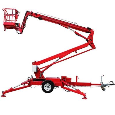 comprar Elevador hidráulico de 16 m de reboque de reboque removível articulado para trabalho aéreo online manufacture