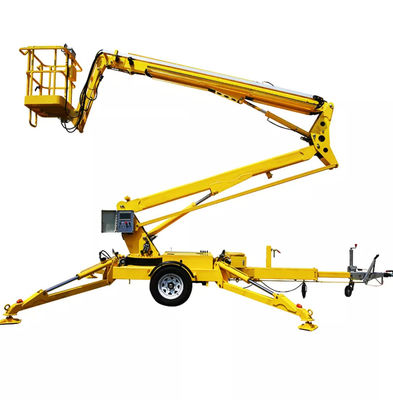 comprar Amarelo 10m reboque atrás Cherry Picker 200KG 30 Ft reboque removível online manufacture