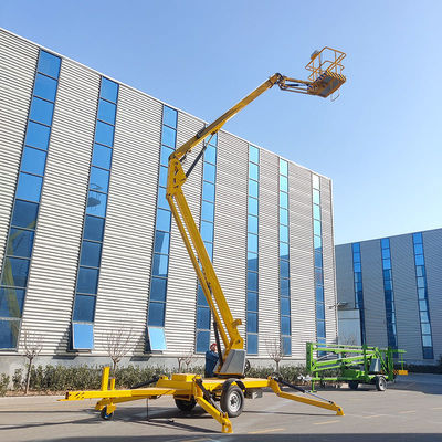 comprar 16 m Elevador de barra articulado rebocável 200 kg Trabalho aéreo Elevador de barra articulado rebocável online manufacture