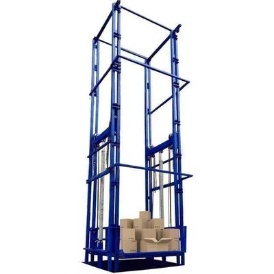 comprar 7m de altura Elevador de carga de depósito Mini elevador de mercadorias de trilho duplo online manufacture