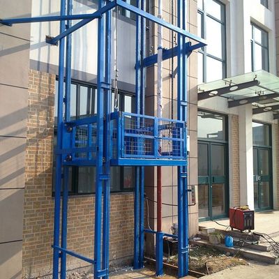 comprar 9m Guia Ferroviário Elevador de Cargas Industrial de Cargas Exteriores Elevador online manufacture