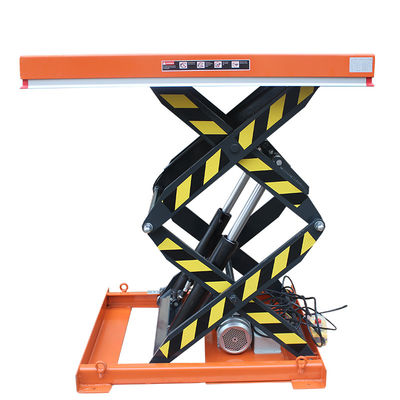 comprar 1000 kg Tabela de elevação de tesoura hidráulica Orange Elevação de tesoura pesada online manufacture