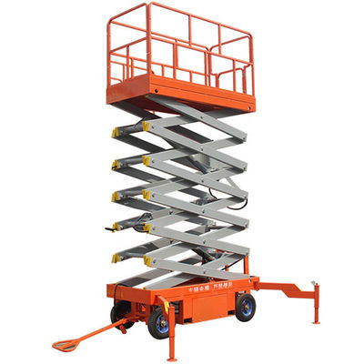 comprar Elevador de plataforma móvel de 500 kg 9m Elevador de tesoura para trabalho aéreo de edifícios ao ar livre online manufacture