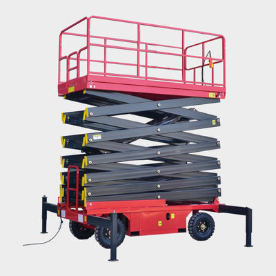 comprar 500 kg Plataforma de elevação móvel de tesoura Aérea de trabalho 6m Elevação de tesoura elétrica online manufacture