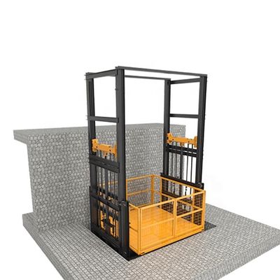 comprar Armazém industrial Elevador hidráulico de carga Guia vertical Elevador ferroviário de mercadorias online manufacture