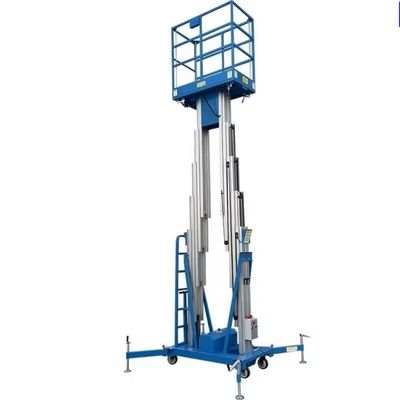 comprar Elevadores de alumínio de mastro duplo de 14 m Plataforma de elevação hidráulica de liga de alumínio online manufacture