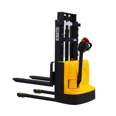 comprar Empilhador de paletes amarelo 1200 kg 1500 kg Empilhador de paletes elétricos online manufacture