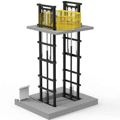 comprar 2 - 5 toneladas Plataforma de elevação de carga ferroviária de duplo guia Elevador de carga industrial online manufacture