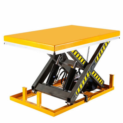comprar 1.3m Mesa de elevação de tesoura pequena Plataforma de elevação hidráulica para carga de 2 toneladas online manufacture