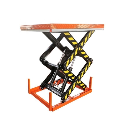comprar Plataforma Elevatória de Tesoura Elétrica com Capacidade de Carga de 1 Tonelada Mesas Elevatórias de Tesoura Fixas online manufacture
