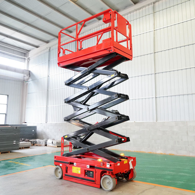 comprar 6 - 14 m Equipamento de elevação de tesoura autopropulsado Plataforma de trabalho aéreo online manufacture