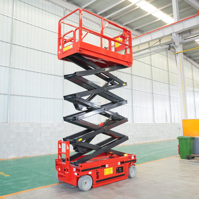 comprar Plataforma Elevatória Autopropelida Tesoura 10m 450kg Elétrica Hidráulica online manufacture