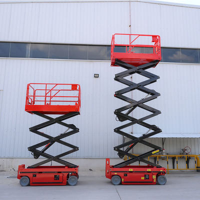 comprar 4 - 16m Self Propelled Electric Mobile Scissor Lift Hydraulic Lifting Platform Fabricação em linha