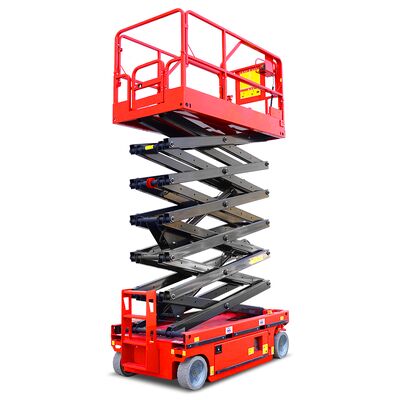 comprar Elevador automotor de tesoura 6m 8m 10m 450kg Plataforma de trabalho aéreo de construção Fabricação em linha