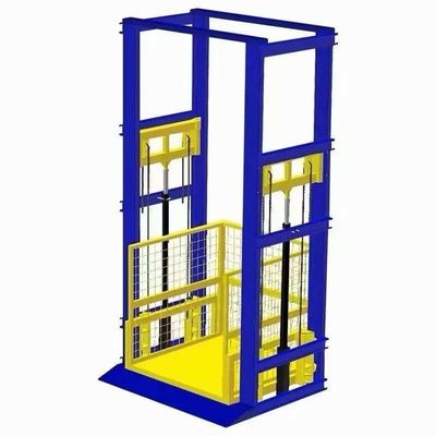Elevador de carga industrial montado na parede 9m Elevador de mercadorias hidráulicas
