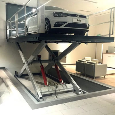 Tabela de elevação de automóveis de 3500 kg 3 m Elevador de tesoura de automóvel fixo para garagem