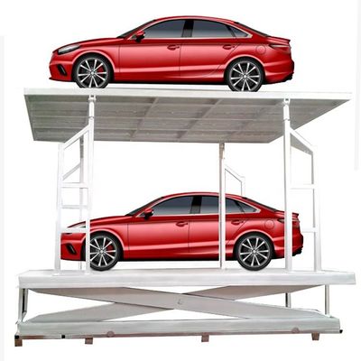 Dois elevadores de tesoura de garagem de automóveis motorizados elevadores de plataforma hidráulica de automóveis