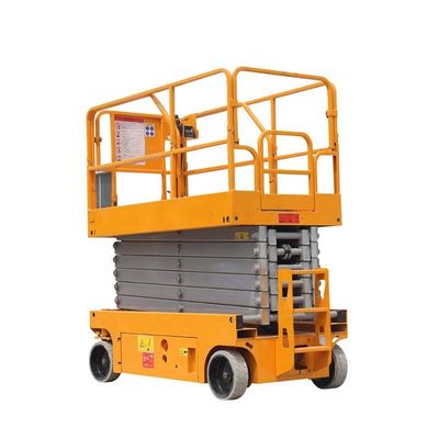 Auto-propulsão 12m 14m elevador de tesoura bateria elevador de tesoura 10m altura de trabalho