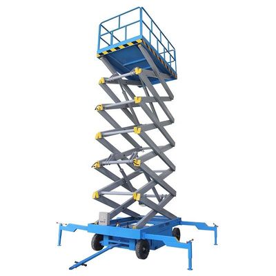Elevador de tesoura de 18 m ao ar livre 300 kg Carga Elevador de tesoura leve
