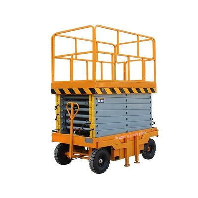 Elevador de tesoura de 11 m, manual, removível, móvel, hidráulico
