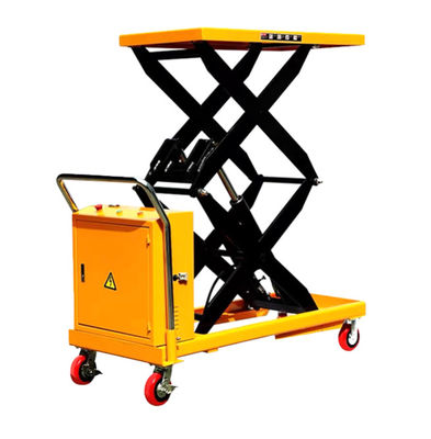 Altura 1m Carrinho de tesoura Elevador 1000KG Carrinho de mesa hidráulico de 1 tonelada