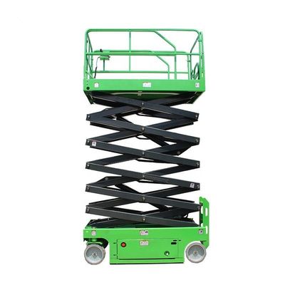Elevador de tesoura de 450 kg autopropulsado 6m elevador hidráulico móvel verde