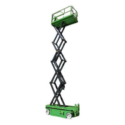 Plataformas de acesso autopropulsadas de 12m 320KG Plataforma de elevação portátil de tesoura