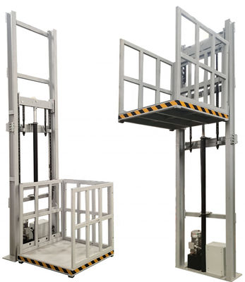 Elevador de carga industrial fácil Elevador de plataforma hidráulica Elevador 8m 1000kg