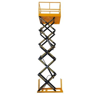 1T - 4T Elevador de carga de tesoura elétrica hidráulica fixa 1m - 4m Elevador de tesoura