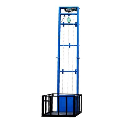 Elevador de carga de pequeno porte Equipamento de elevação fácil Plataforma de elevação elétrica 8m 500kg