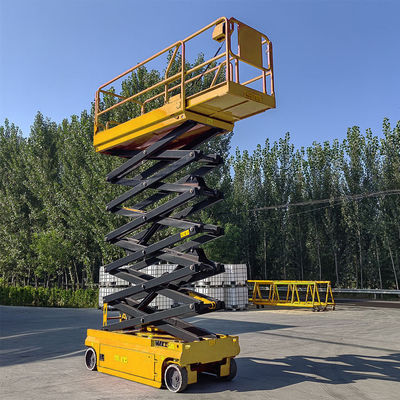 14m 16m 230kg Trabalho aéreo Móvel Telas de elevação de tesoura Manlift Plataforma móvel