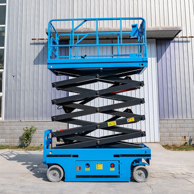 Elevador de tesoura elétrico de 12 m plataforma de elevação de tesoura autopropulsada com CE