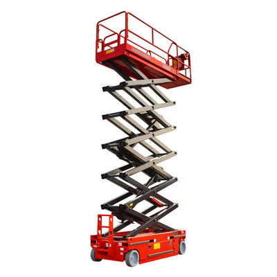 Plataforma de trabalho aéreo elétrica hidráulica de 8 m elevador de tesoura autopropulsado