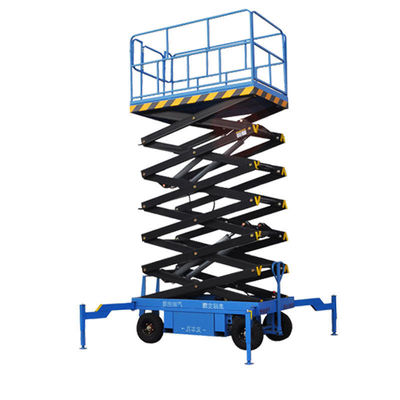 Plataforma de Trabalho Aéreo Elétrica Tesoura Móvel 300kg 500kg 8m 10m 12m 14m