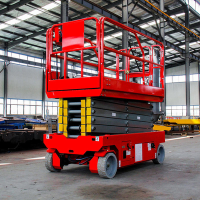 Electric Hydraulic Self-propelled Scissor Lift Platform 12m 320kg Capacidade de carga