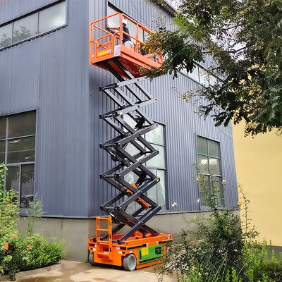 Plataforma Elevatória Tesoura Hidráulica Elétrica para Uso em Manutenção Predial