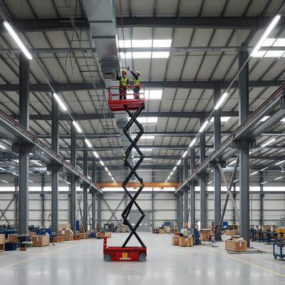 Elevador de tesoura elétrico industrial 6m 8m 10m Plataforma de elevação de trabalho aéreo