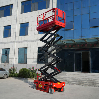 Elevador de tesoura autopropelido elétrico da plataforma de elevação de trabalho aéreo
