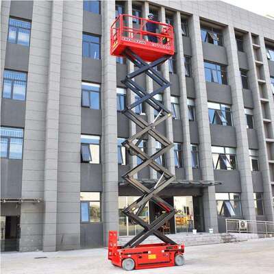 O hidráulico elétrico Scissor o móbil do elevador capacidade de carga da altura 350kg de 4 - de 16m