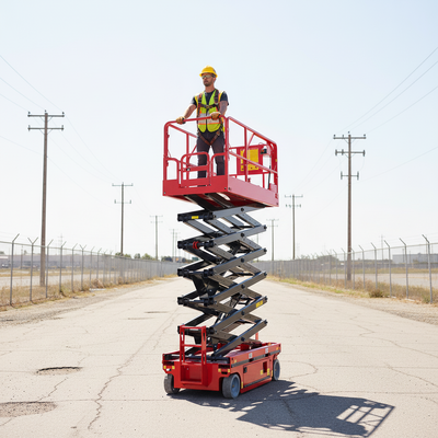 a capacidade automotora elétrica da plataforma de trabalho aéreo 320kg de 16m Scissor o elevador
