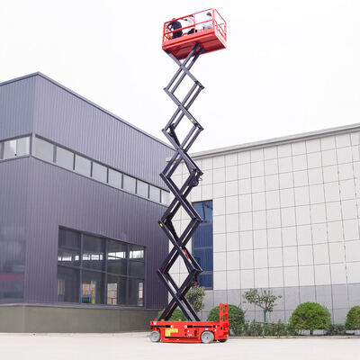 o móbil elétrico de 14m Scissor a plataforma 230kg hidráulica do elevador Scissor o elevador para o trabalho aéreo