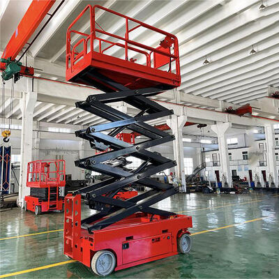 10m 12m 14m 16m plataforma de elevação de tesoura elevador de tesoura hidráulico elétrico autopropulsado